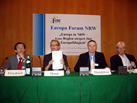 Jörg Friedrich, Jutta Haug, Dr. Nils C. Bandelow und Dr. Werner Reh (v.l.)